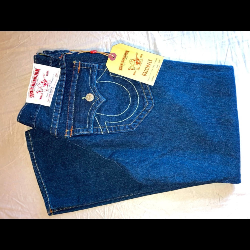 True Religion Ricky Core Vintage Straight Jeans Size 32, 34, 36, 38 - MJA8590MC